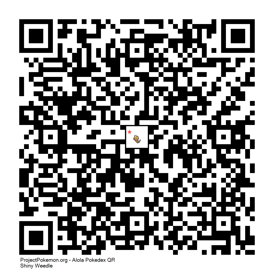 Cdigo QR de Weedle variocolor